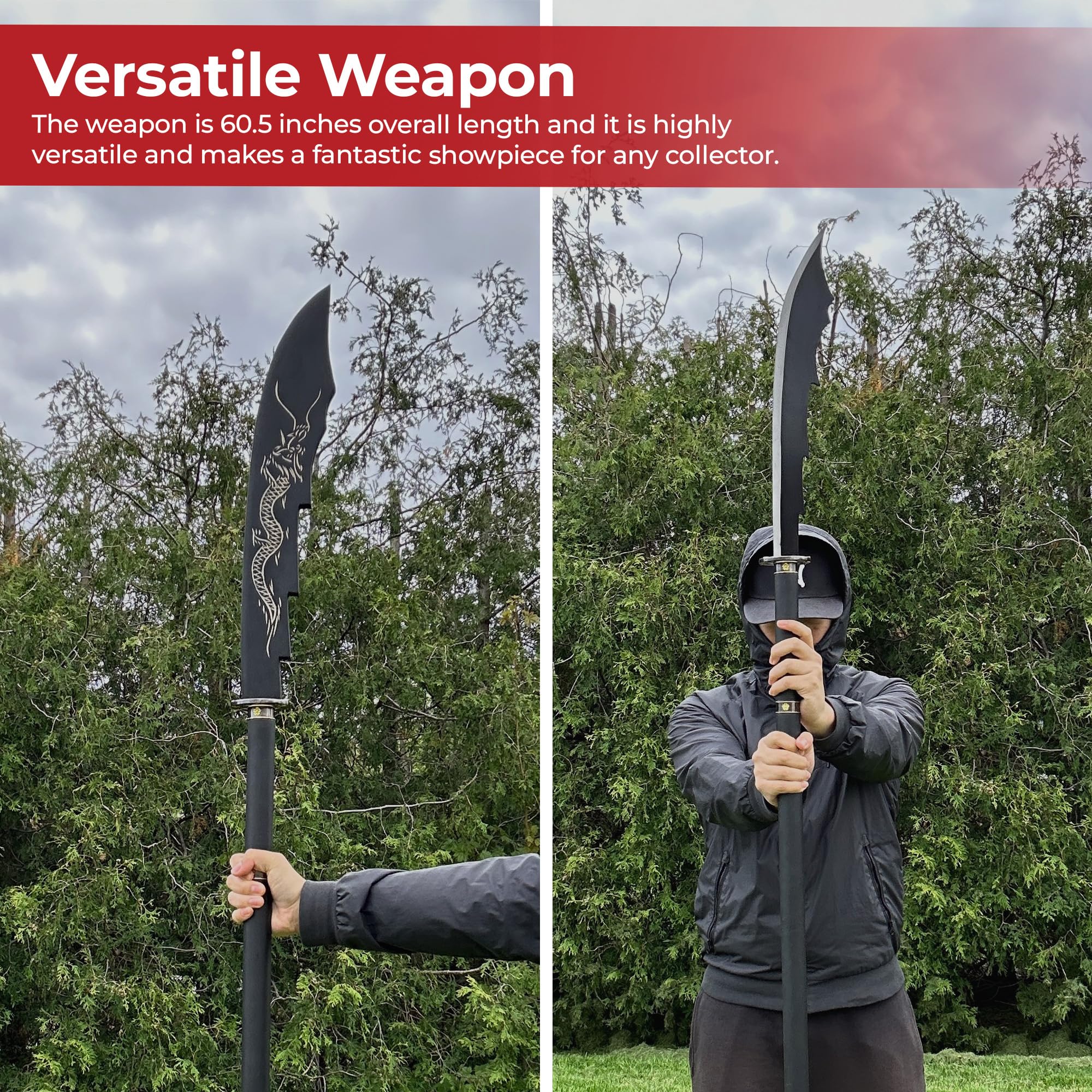 Black Dragon Naginata - 63.5