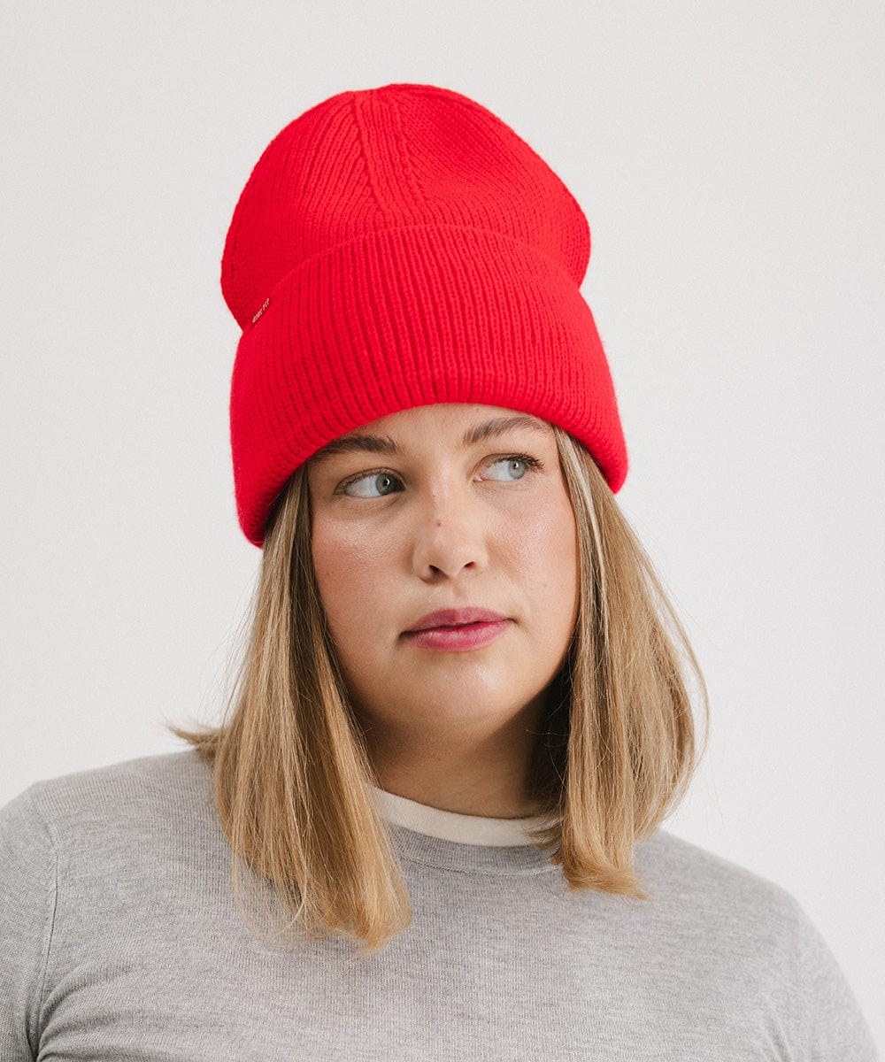 Lou Oversized Knit Beanie - Soft Chunky Winter Hat for Women & Men - Perfect for Cold Weather, Skiing, and Outdoor Activities