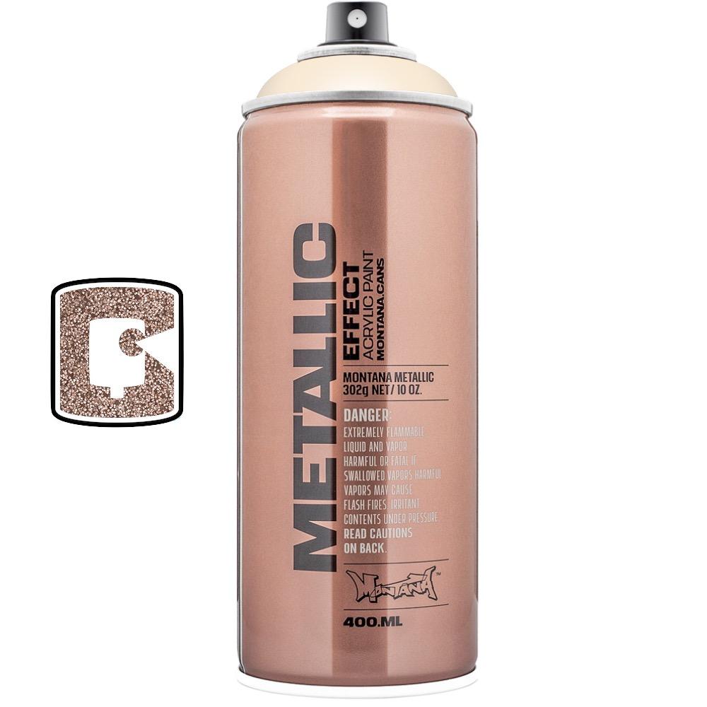 Montana Metallic 400ML Spray Paint Can - Premium Aerosol Paint for DIY Crafts, Automotive Touch-Ups & Home Decor Projects
