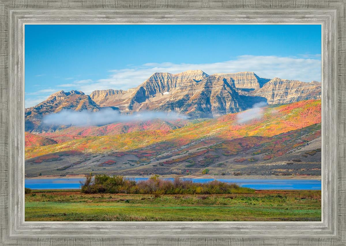 Autumn Splendor Over Timpanogos - Stunning Fall Landscape Photography Print - Perfect for Home Decor, Office Wall Art & Nature Lovers Gifts
