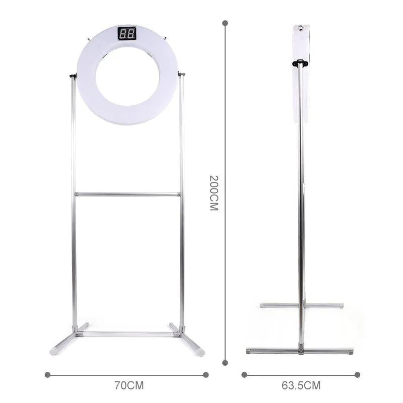 Adjustable Vertical Soccer Goal with LED Score Counter - Perfect for Backyard Drone Training & Soccer Practice