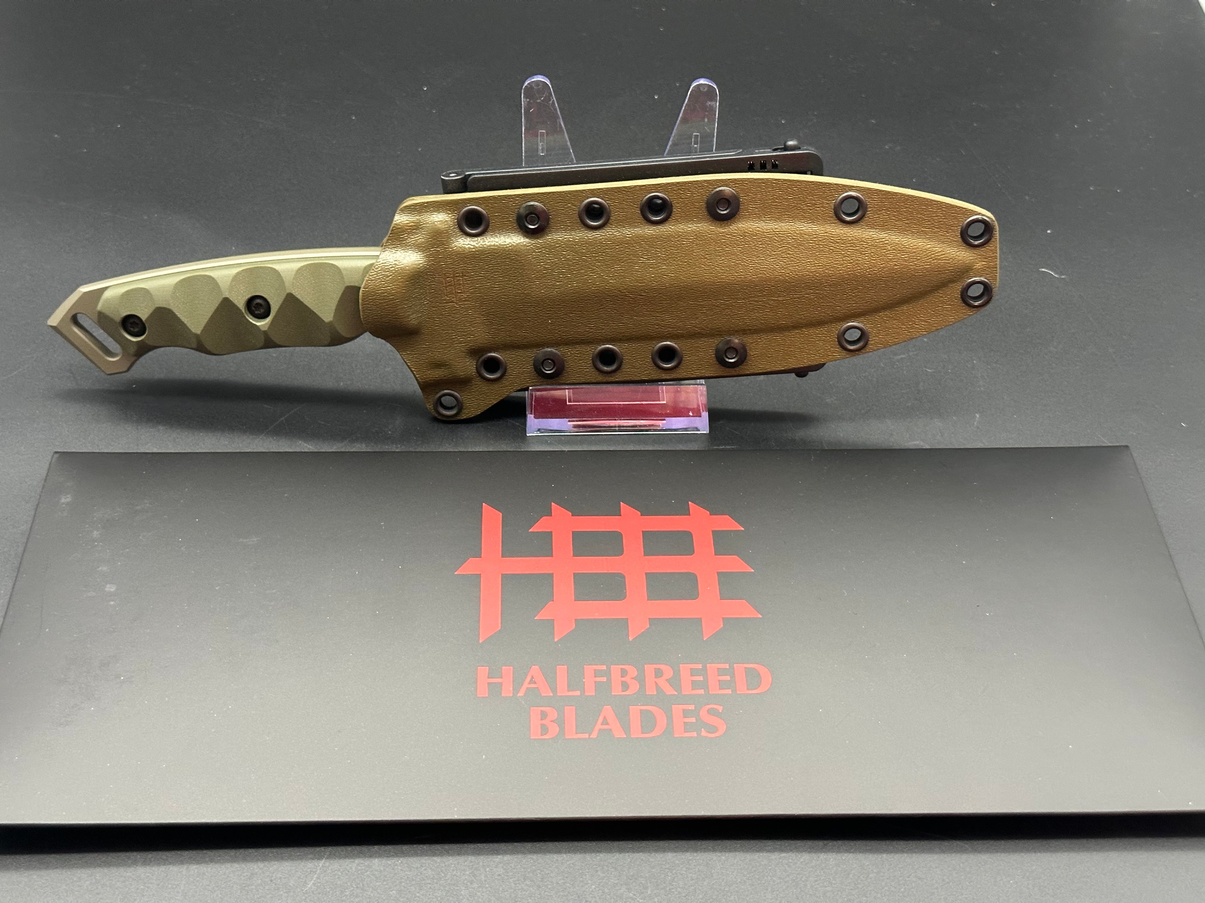 Halfbreed MIK 01P OD Medium Infantry Knife - Ranger Green G10 Tactical Fixed Blade - Outdoor Survival, Hunting, Camping & Military Use