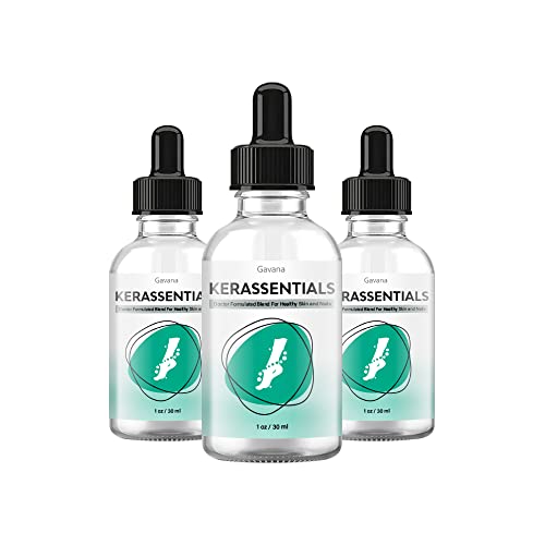 Kerassentials Toenail Fungus Treatment Oil - 3 Pack | Fast-Acting Antifungal Nail Solution for Toenail & Foot Fungus | Perfect for Athletes, Swimmers & Active Lifestyles