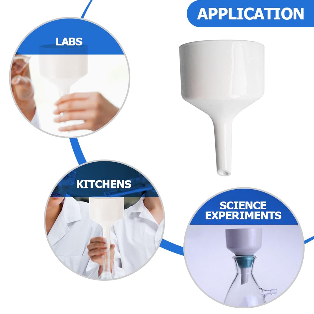 Premium Porcelain Buchner Funnel - Laboratory Grade Filtration Funnel for Chemistry Experiments & School Science Labs | Ideal for Vacuum Filtration, Organic Chemistry, and Student Lab Equipment