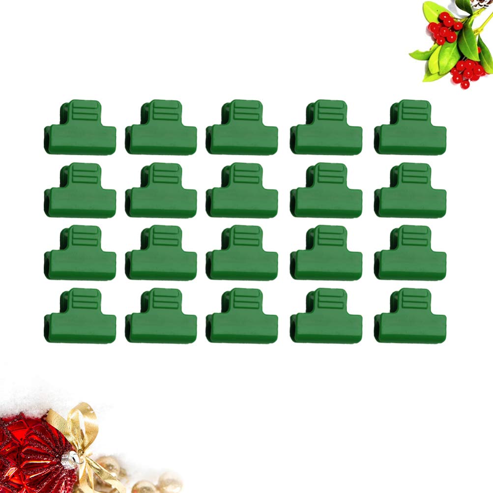 20PCS Greenhouse Insulation Clips - Heavy Duty Steel Wire Plant Support Clamps for Greenhouse Netting, Shade Cover & Film Fixing | Ideal for Gardening, Plant Grafting & Greenhouse Maintenance