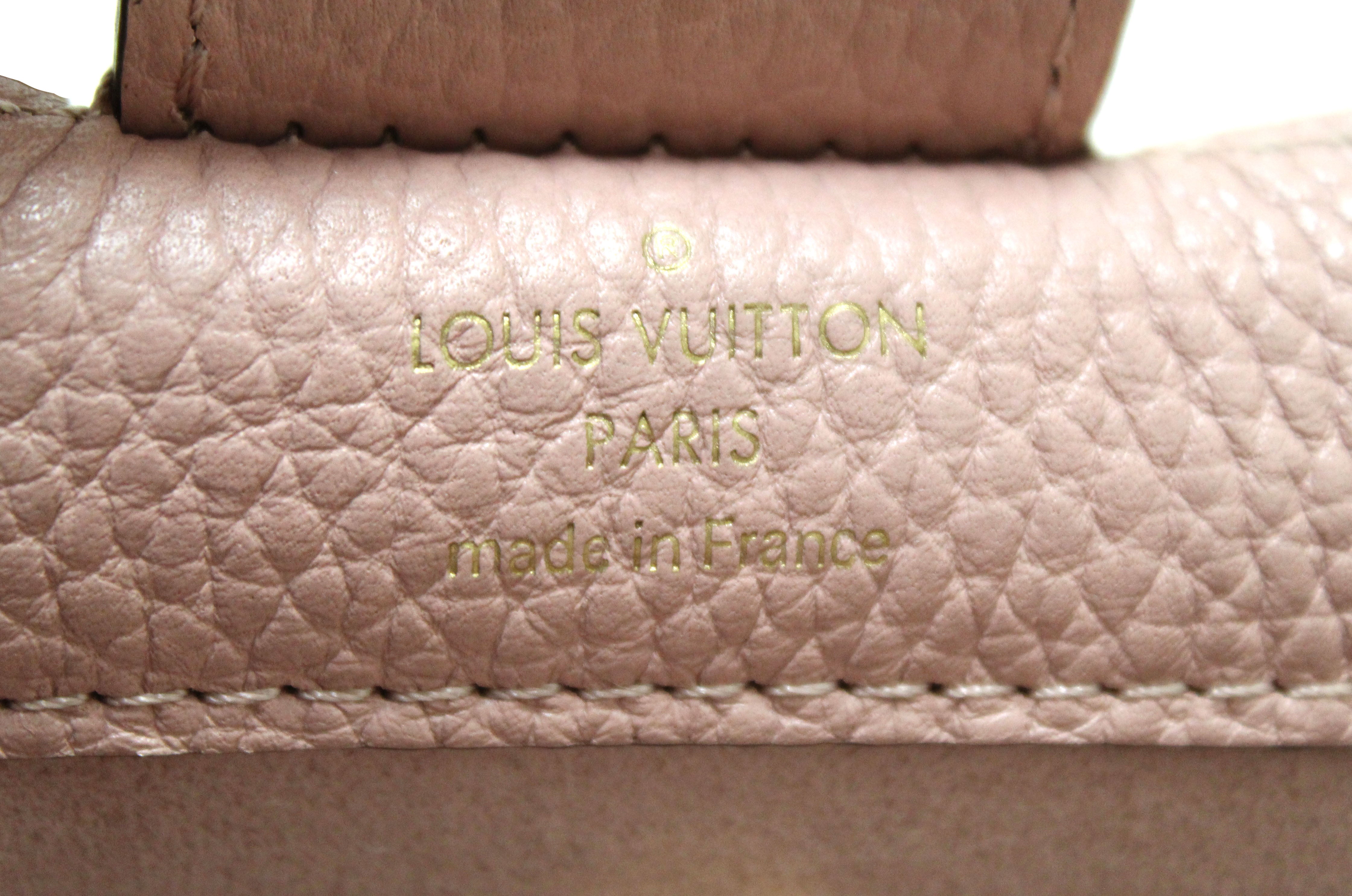 Authentic Louis Vuitton Damier Ebene Canvas Brittany Bag with Pink Leather Trim - Luxury Designer Handbag for Women, Perfect for Work, Travel & Special Occasions