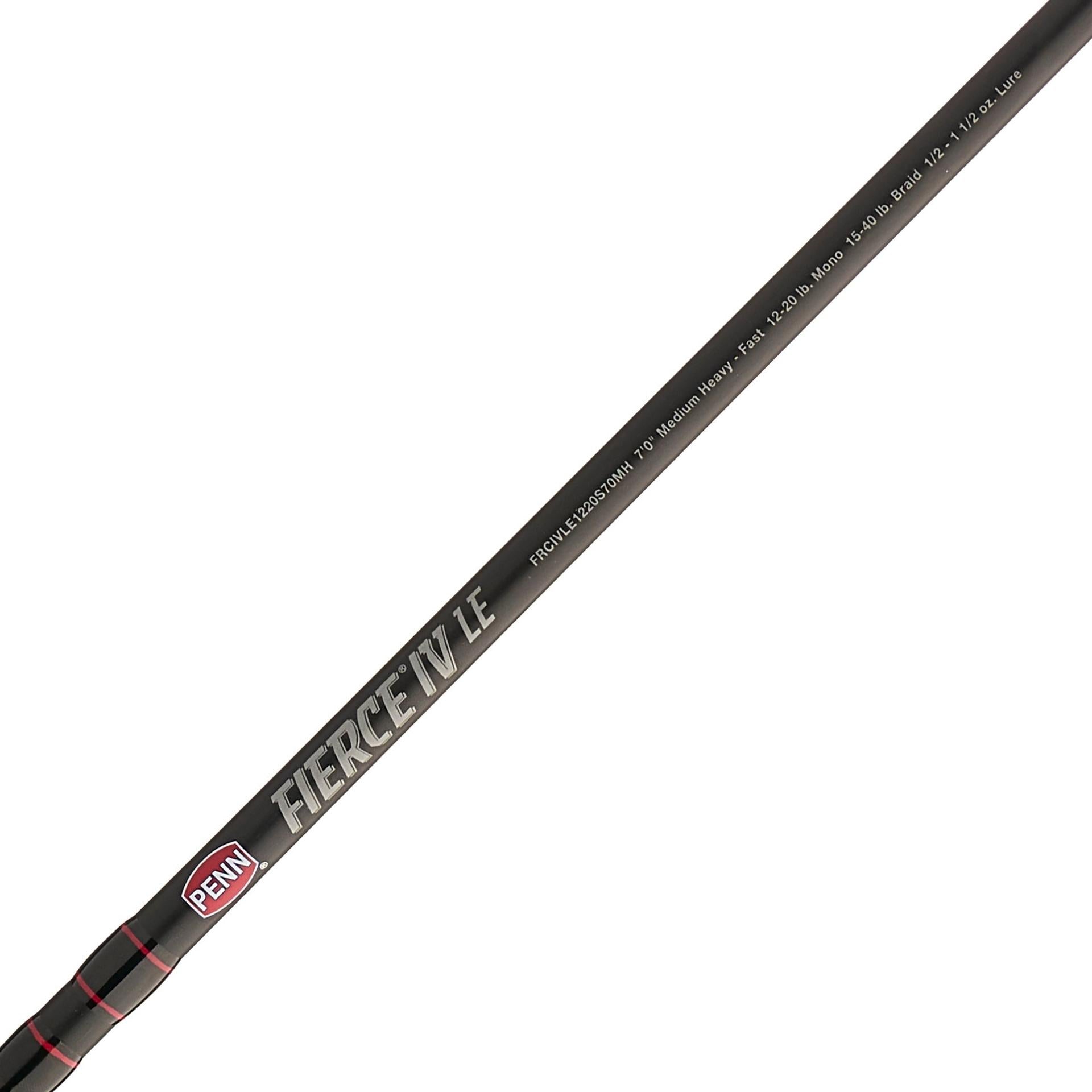 Fierce® IV LE Spinning Rod and Reel Combo - Premium Fishing Gear for Freshwater & Saltwater Anglers | Perfect for Bass, Trout, and Inshore Fishing