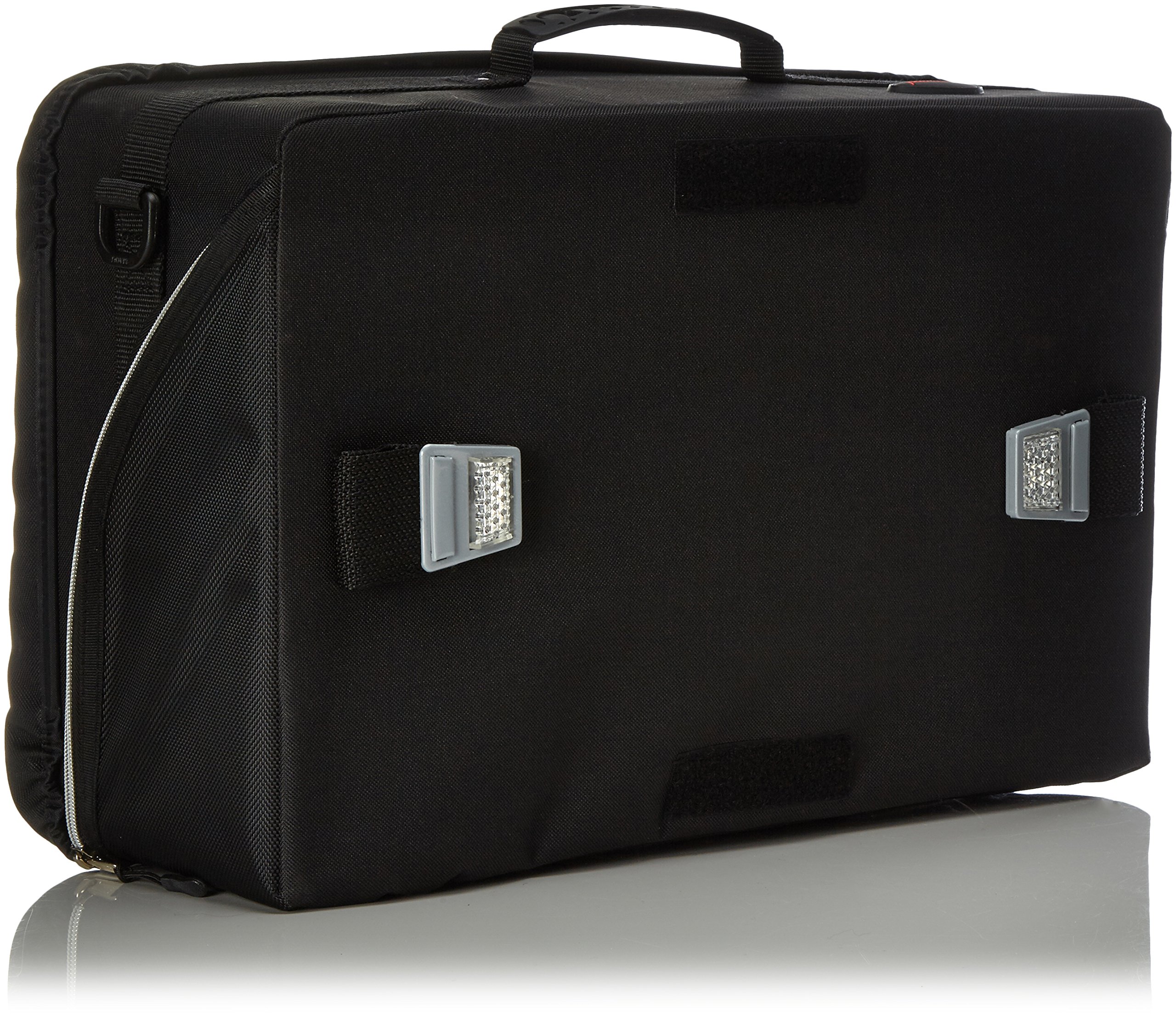 Black Bicycle Topcase Bag with Polycarbonate Inner Tray TC6200 - Waterproof Bike Storage for Commuting, Touring & Urban Cycling
