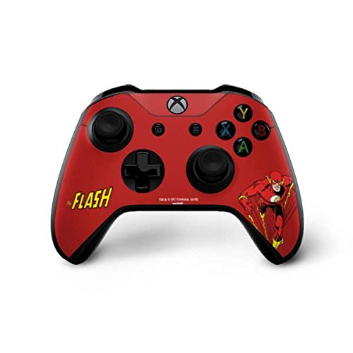 Officially Licensed Warner Bros Flash Portrait Gaming Skin Decal for Xbox One X Controller - Durable Protective Cover for Enhanced Gaming Experience