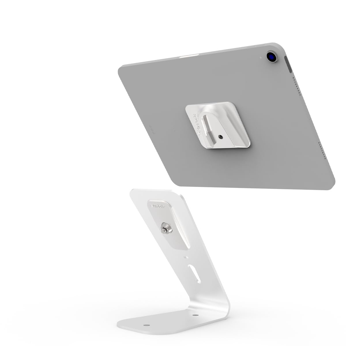 Compulocks HoverTab Secure Tablet Lock Stand - White | Adjustable Tablet Holder for Schools, Offices & Retail Stores | Anti-Theft Mount for iPads & Android Tablets