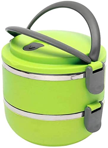 2-Layer Insulated Stainless Steel Lunch Box - Thermal Bento Box for Office, School & Outdoor Camping | Leakproof Food Container | Picnic & Travel Essentials (Available in Multiple Colors)