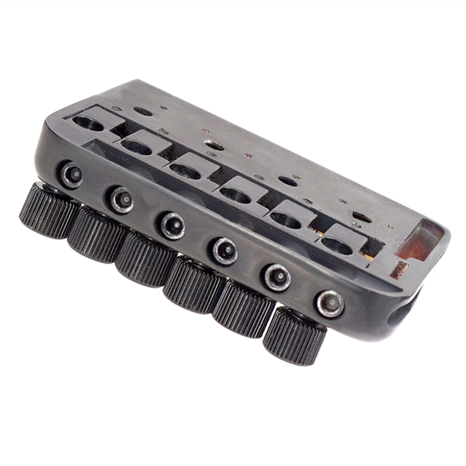 6-String Fixed Guitar Bridge Set with Wrench & Lock Nut Screws - Replacement Parts for Headless Electric Guitars | Perfect for Guitar Repair, Upgrades & DIY Projects