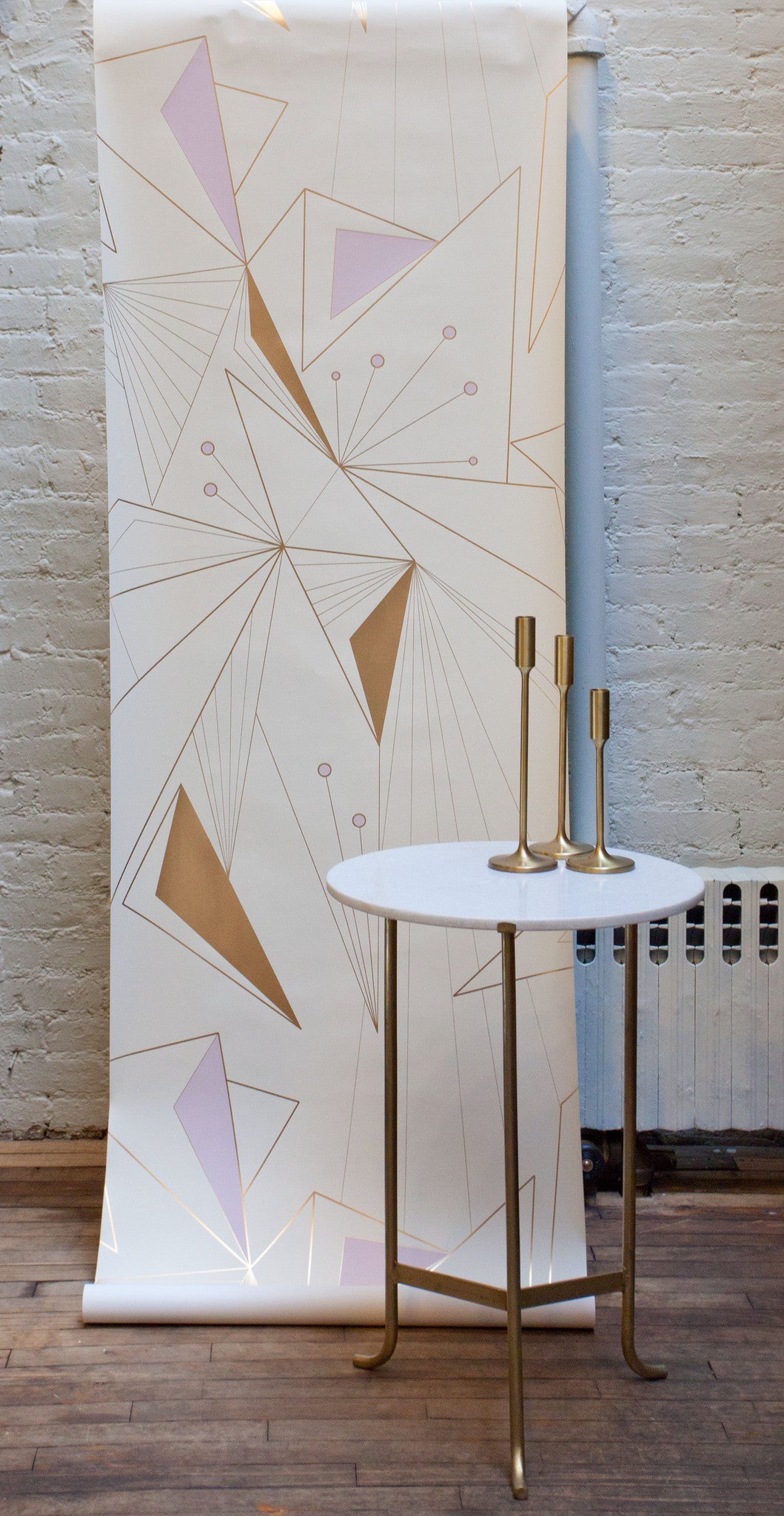 DecoPrism Metallic Bronze & Lavender Mist Peel and Stick Wallpaper - Self-Adhesive Removable Wallpaper for Bedroom, Living Room, and Office Decor