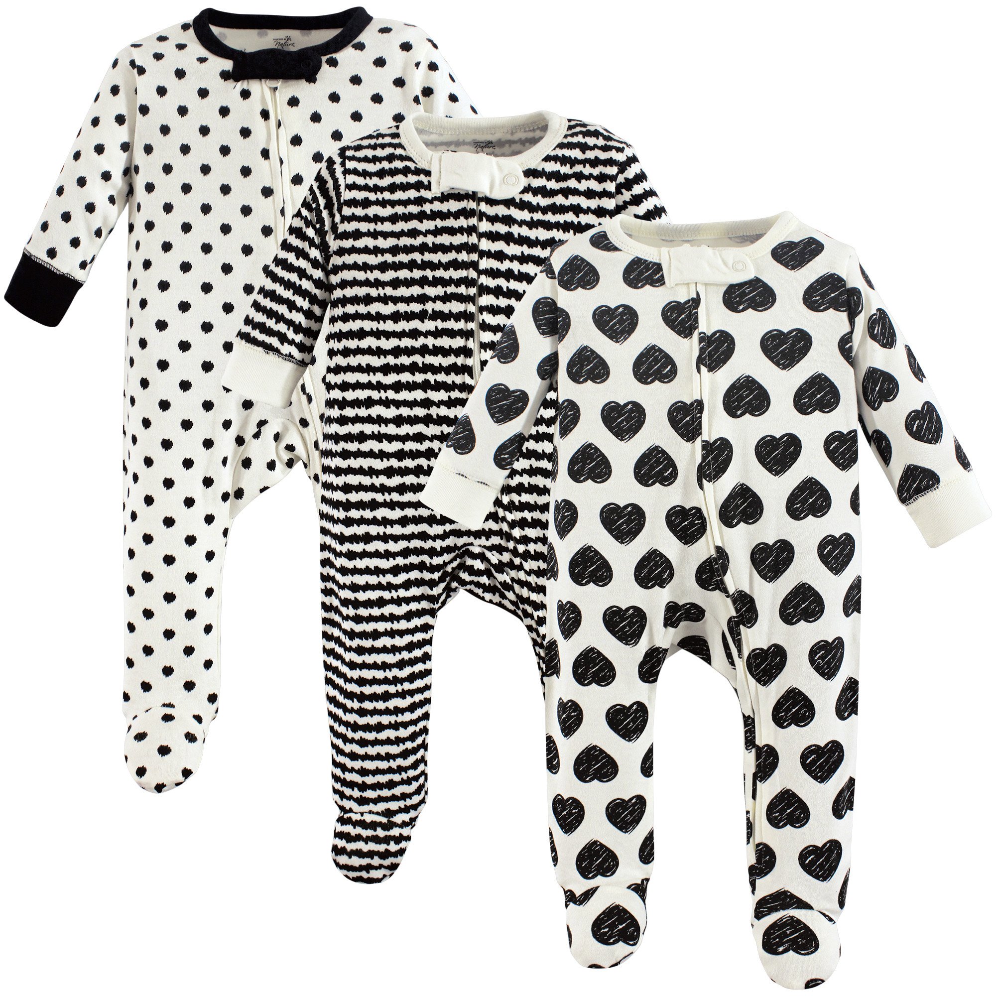 Organic Cotton Baby Girls' Sleep and Play Romper - Soft & Breathable for Newborns & Infants - Perfect for Nursery, Playtime & Comfortable Sleep