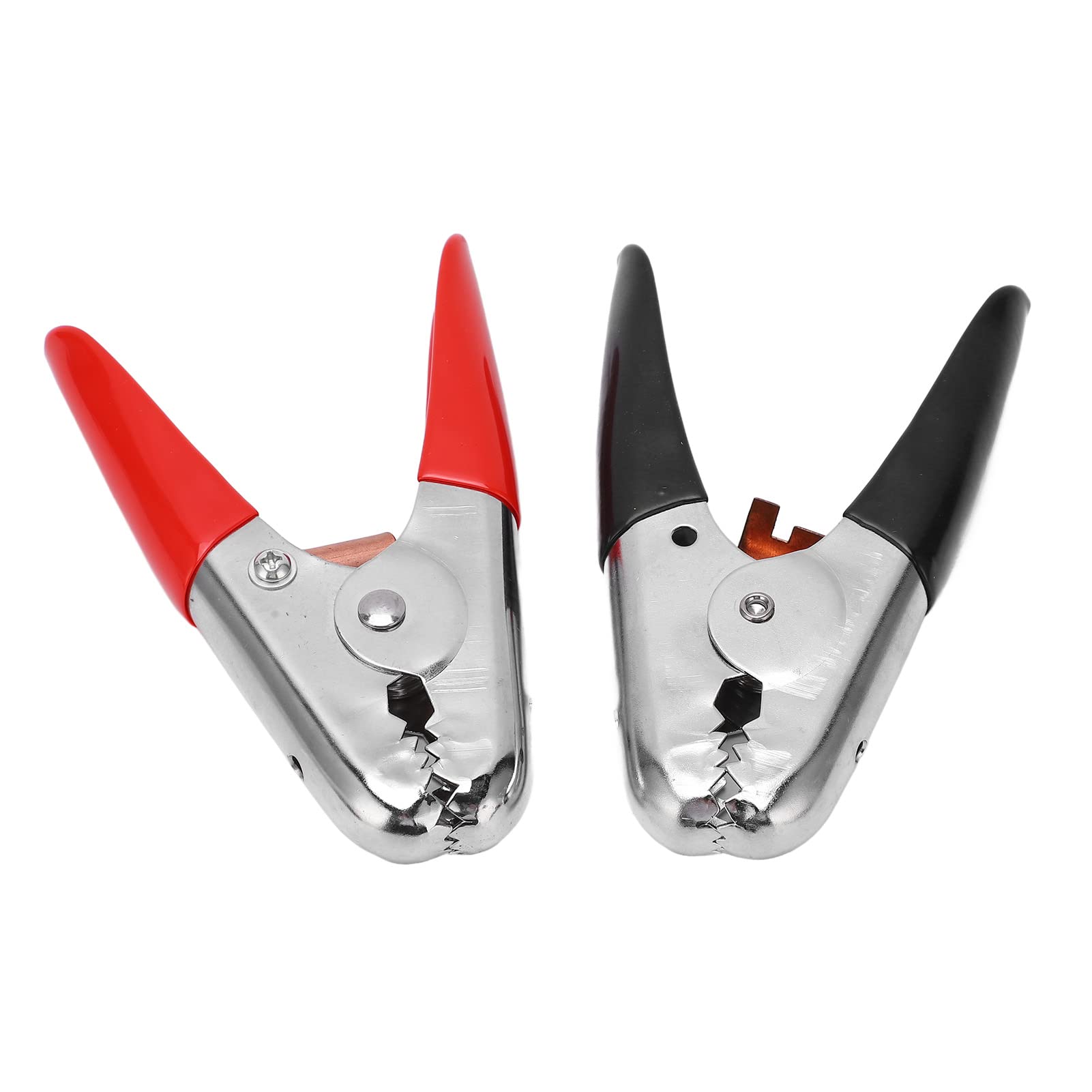 600Amp Heavy Duty Battery Jumper Cable Clamps - Universal Car Battery Charger Clips (1 Pair Black & Red) for Emergency Jump Start & Vehicle Maintenance