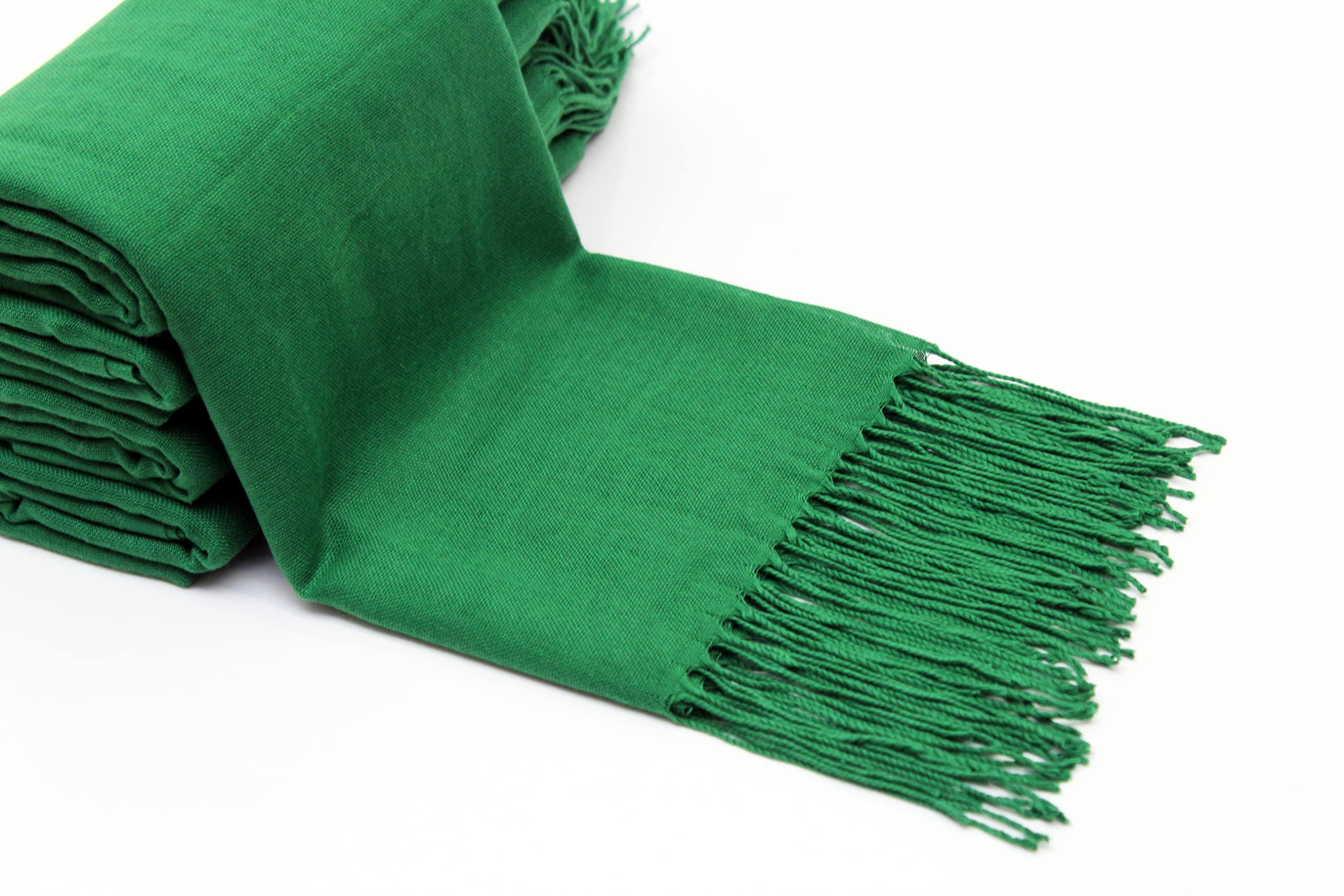 25 Pcs Premium Pashmina Shawls for Women - Soft Personalized Scarves, Elegant Evening Dress Shawls, Wedding Favors for Guests, Bridal Shawls & Bridesmaid Gifts (Green) - Perfect for Weddings, Parties & Special Occasions