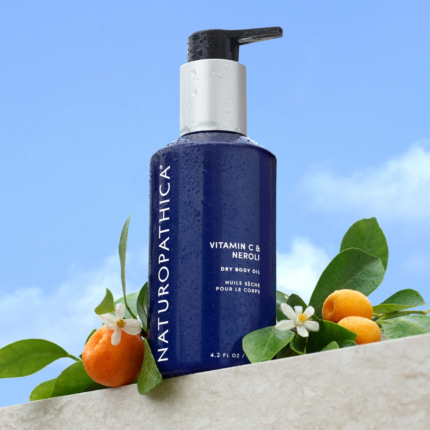 Naturopathica Vitamin C & Neroli Dry Body Oil - Hydrating & Glowing Skin Treatment for Dry Skin - Perfect for Daily Moisturizing, Massage & Spa Use