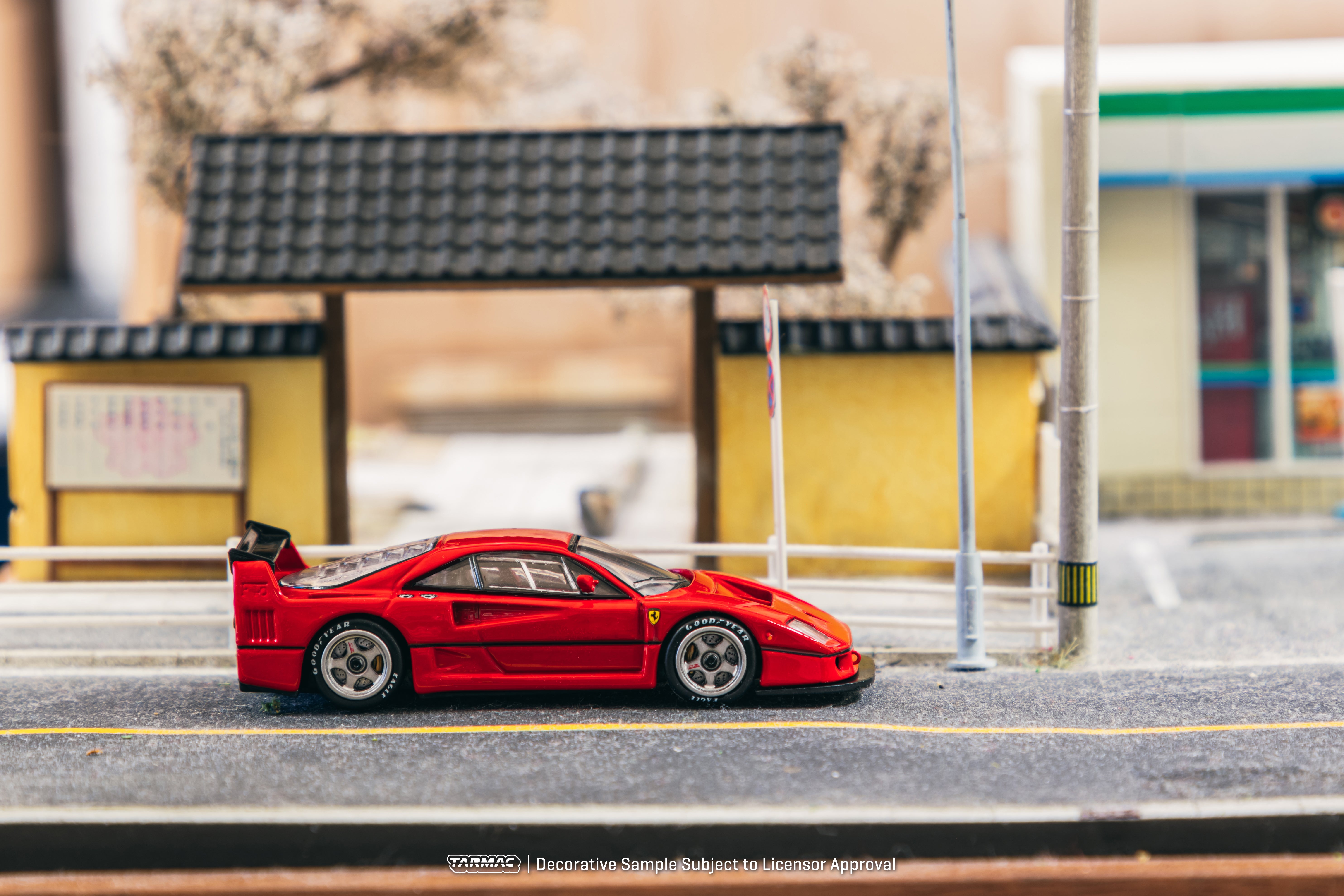 Tarmac Works 1/64 Scale Ferrari F40 LM Diecast Model Car - Red Collectible Toy for Display & Racing | Perfect for Car Enthusiasts & Model Collectors