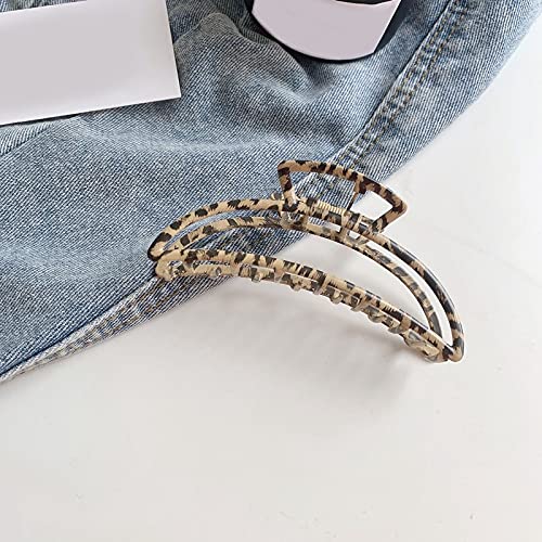 CACAZI Large Hair Claw Clips 4PCS Set - Fashionable Hollow Design Hair Clips for Women, Elegant Barrettes & Jaw Clips for Ponytails, Buns & Updos - Perfect for Work, Parties & Everyday Styling