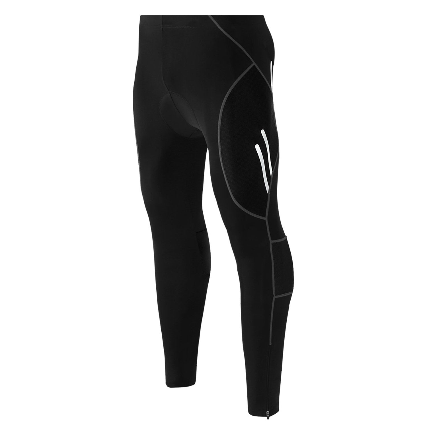 4D Padded Cycling Pants for Men - Breathable Biking Shorts with Zipper Pockets | Perfect for Road Biking, Mountain Cycling & Indoor Training