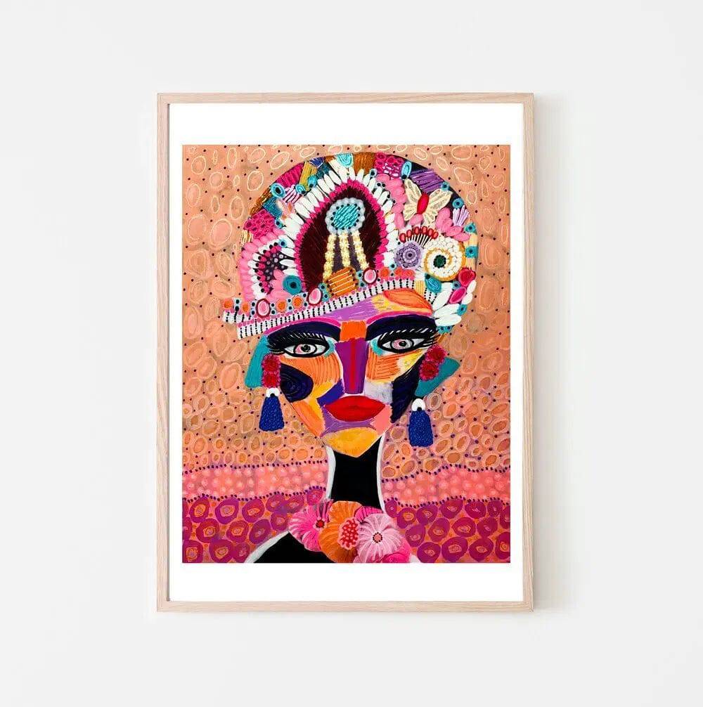 The Empress Wall Art Print - Elegant Vintage Floral Painting for Home Decor, Living Room, Bedroom & Office | Perfect Gift for Housewarming & Interior Design