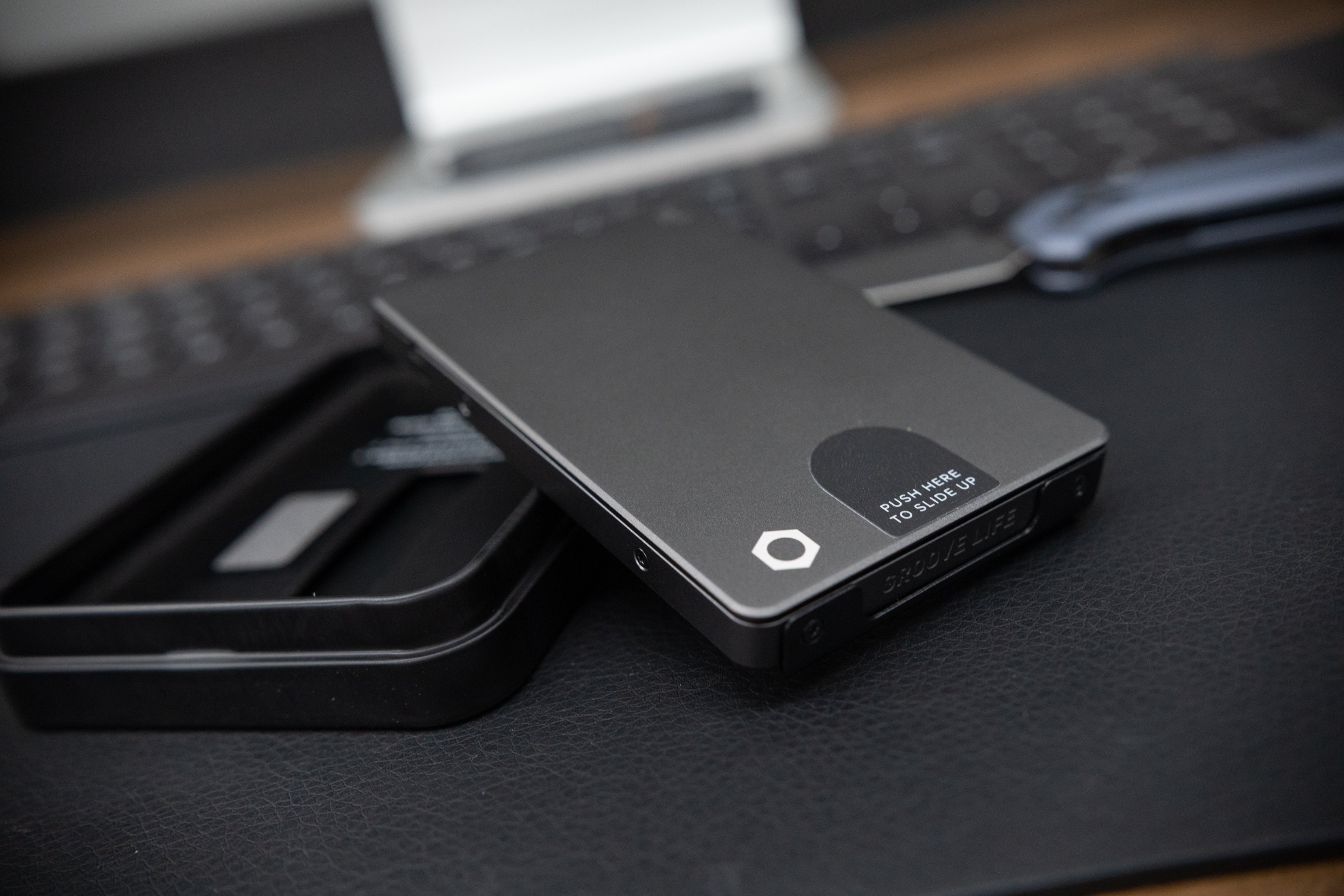 Obsessed Garage Groove Wallet - Slim RFID Blocking Minimalist Wallet for Men - Perfect for Travel, Everyday Carry & Secure Card Storage