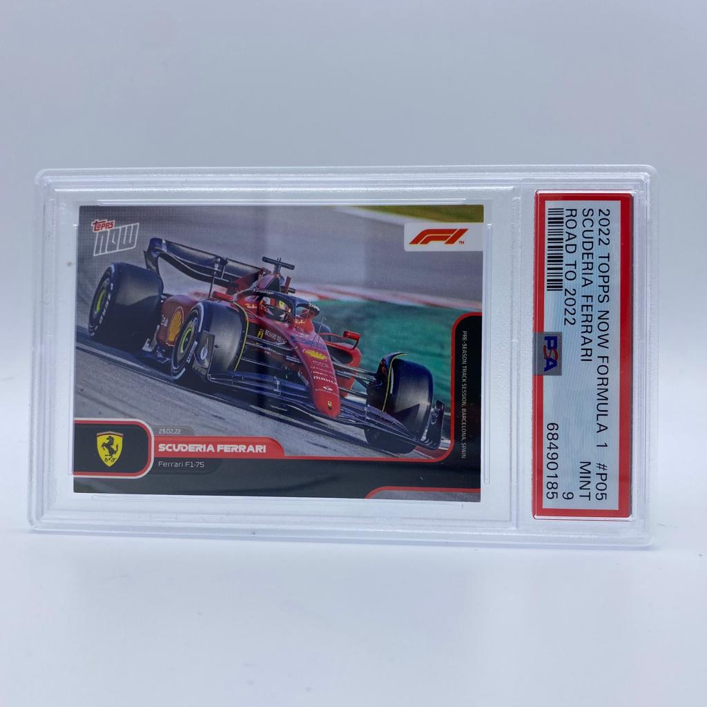 PSA 9 Graded Scuderia Ferrari #P05 Racing Card - 2022 Season Debut Limited Edition Collectible | Perfect for Sports Memorabilia Fans & Formula 1 Enthusiasts