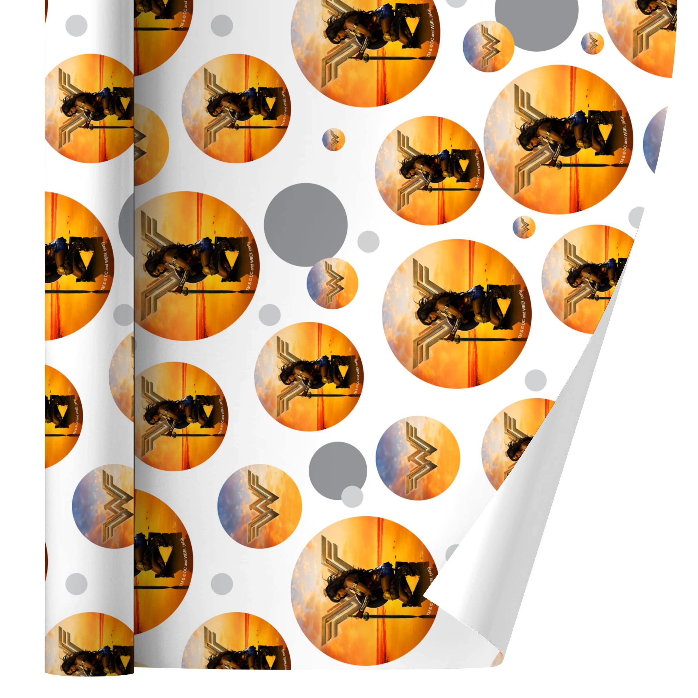 **Wonder Woman Movie Poster Gift Wrap Wrapping Paper Roll - Premium Quality, 24