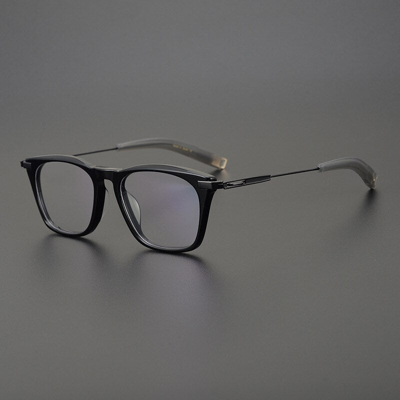 Vintage Acetate Square Eyeglass Frames - Classic Retro Style for Men & Women - Perfect for Reading, Fashion, and Everyday Wear