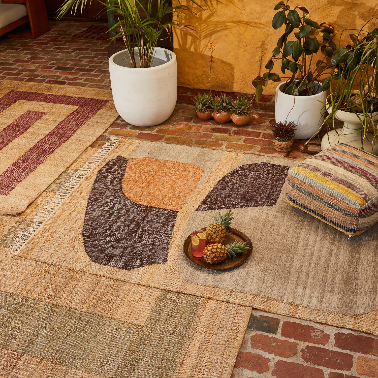 Raphael Natural Jute Rug - Handwoven Eco-Friendly Area Rug for Living Room, Bedroom, or Nursery | Soft & Durable Floor Mat