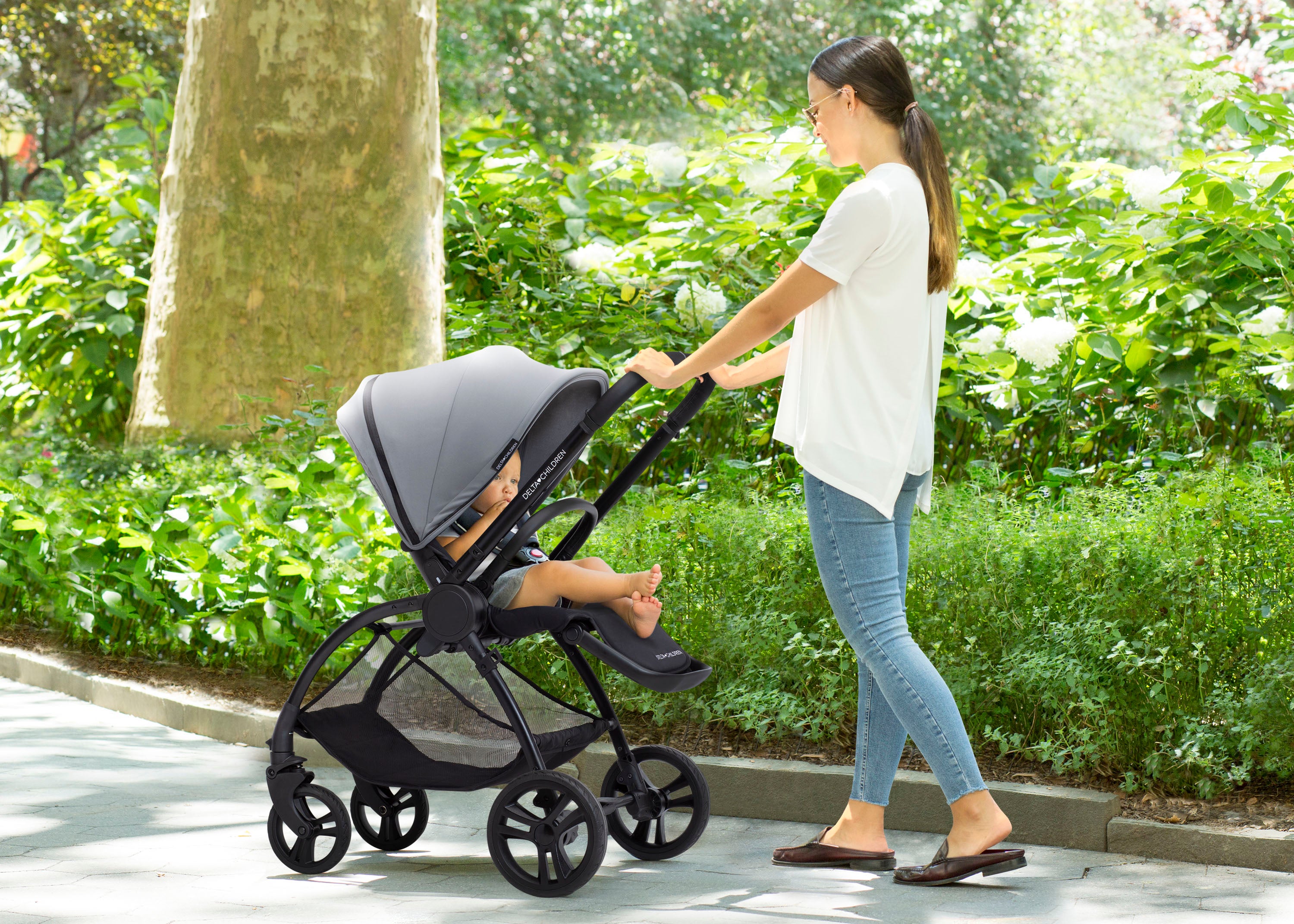 Reversible Stroller for Baby - Lightweight & Compact Foldable Design - Perfect for Travel, Shopping, and Daily Walks