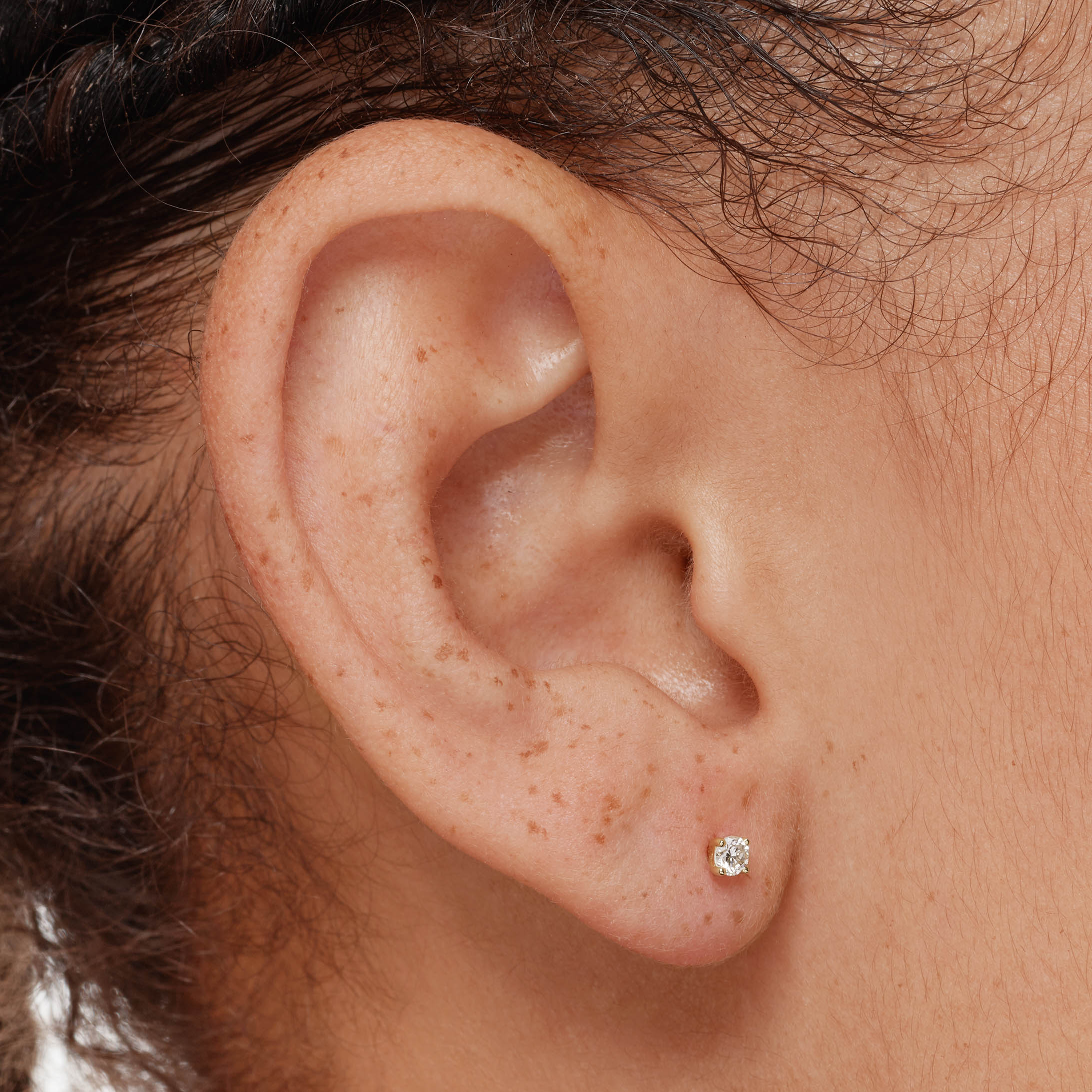 0.15ct Lab Grown Diamond Round Stud Earrings in 10k Gold - Perfect for Everyday Wear, Gift Giving & Special Occasions