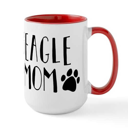 White/Red Inside - Beagle Mom