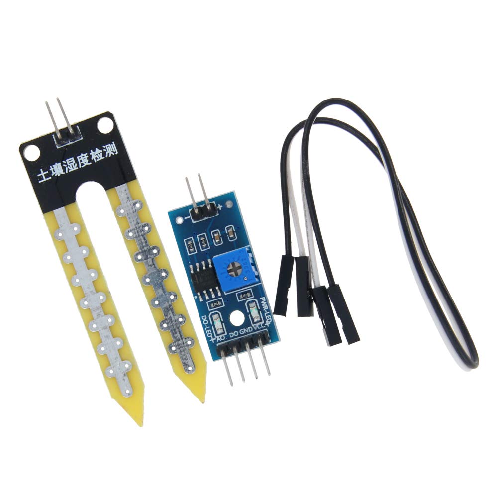 Fielect Soil Moisture Sensor for Arduino TE215 - Digital Plant Watering System, Soil Hygrometer for Gardening, Smart Irrigation Control - Perfect for Indoor Plants, Greenhouse & Hydroponics