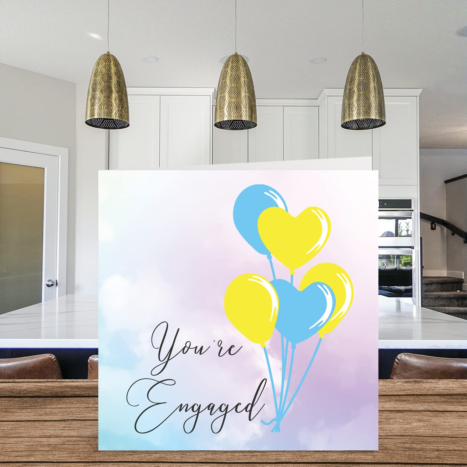 Engagement Cards for Couples - Romantic 'You're Engaged' Greeting Cards with Congratulations Messages - Perfect Wedding & Marriage Gift for Fiancé & Fiancée (145mm) - Ideal for Engagement Parties, Bridal Showers & Anniversary Celebrations