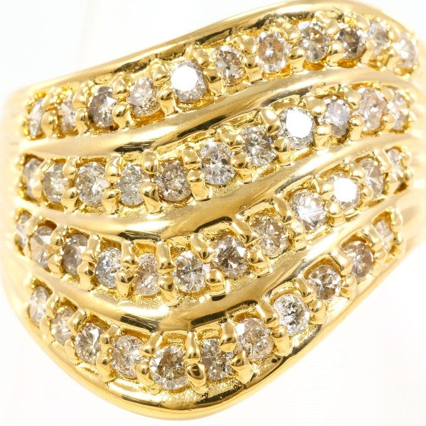 18K Yellow Gold Diamond Ring - 1.02 Carat Solitaire Engagement Ring for Women, Wedding Band, Anniversary Gift, Valentine's Day Present