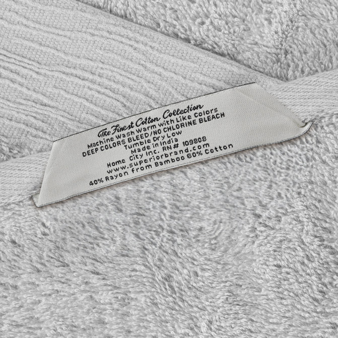 Rayon from Bamboo 8-Piece Towel Set | Ultra Soft & Eco-Friendly Bath Towels | Perfect for Spa, Bathroom & Guest Use