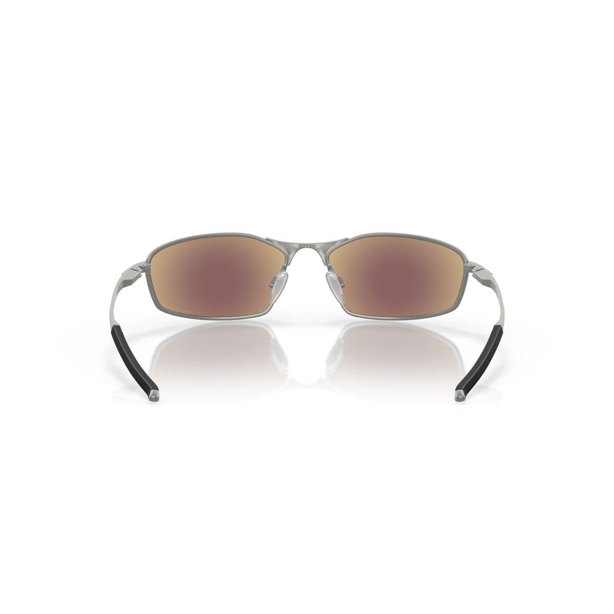 Oakley Whisker Satin Chrome/Prizm Sapphire Polarized Sunglasses 0OO4141 414104 - Stylish UV Protection for Outdoor Sports & Driving