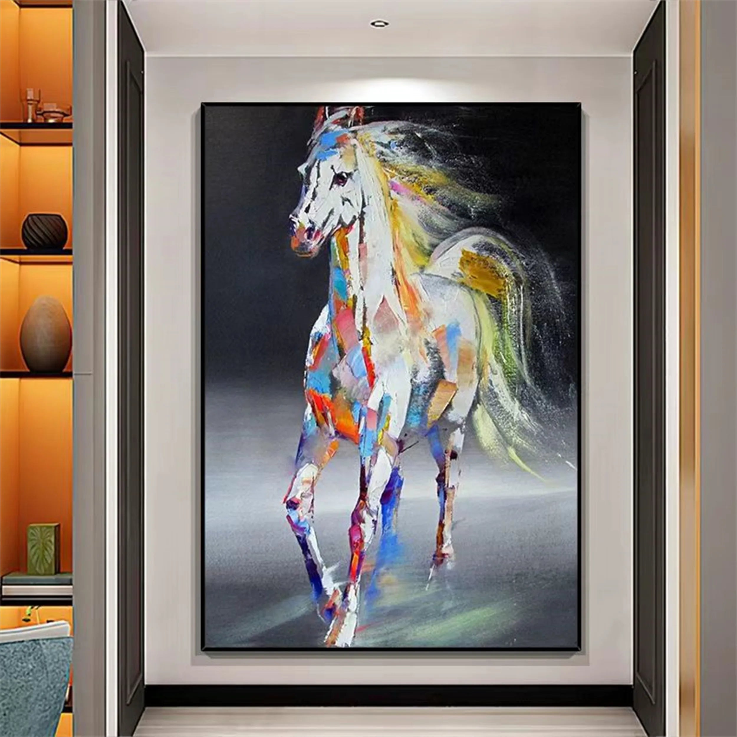 Animal Art Painting #AP036 - Handmade Canvas Wall Decor for Living Room, Bedroom & Office - Perfect Gift for Pet Lovers & Home Decor