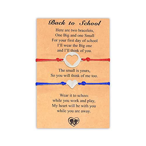 C9:blue & red heart bracelets