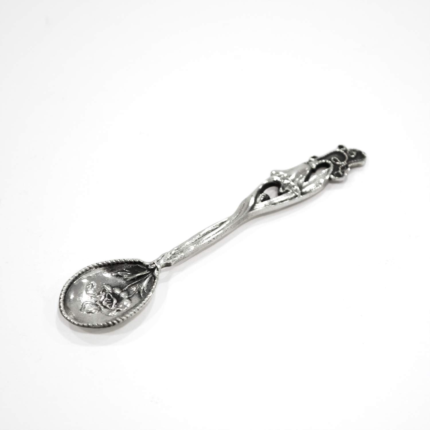925 Sterling Silver Rose Shaped Spoon - Elegant Baby Shower Gift for Girls, Christening, Birthday & Special Occasions | Perfect for Tea Parties, Desserts & Keepsake Memories