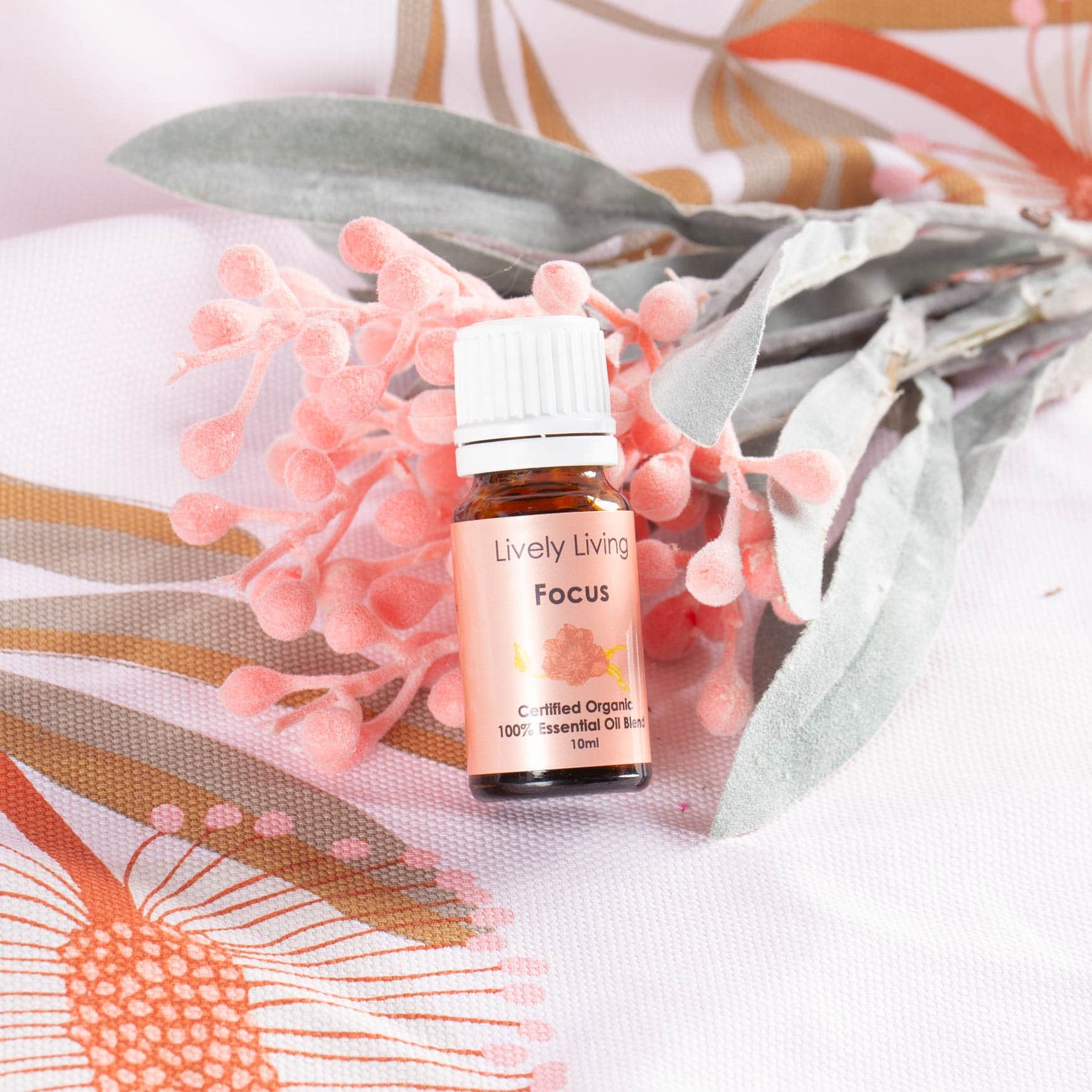 Certified Organic Focus Essential Oil - 10ml Pure & Natural for Aromatherapy, Meditation & Stress Relief - Perfect for Diffusers & Massage
