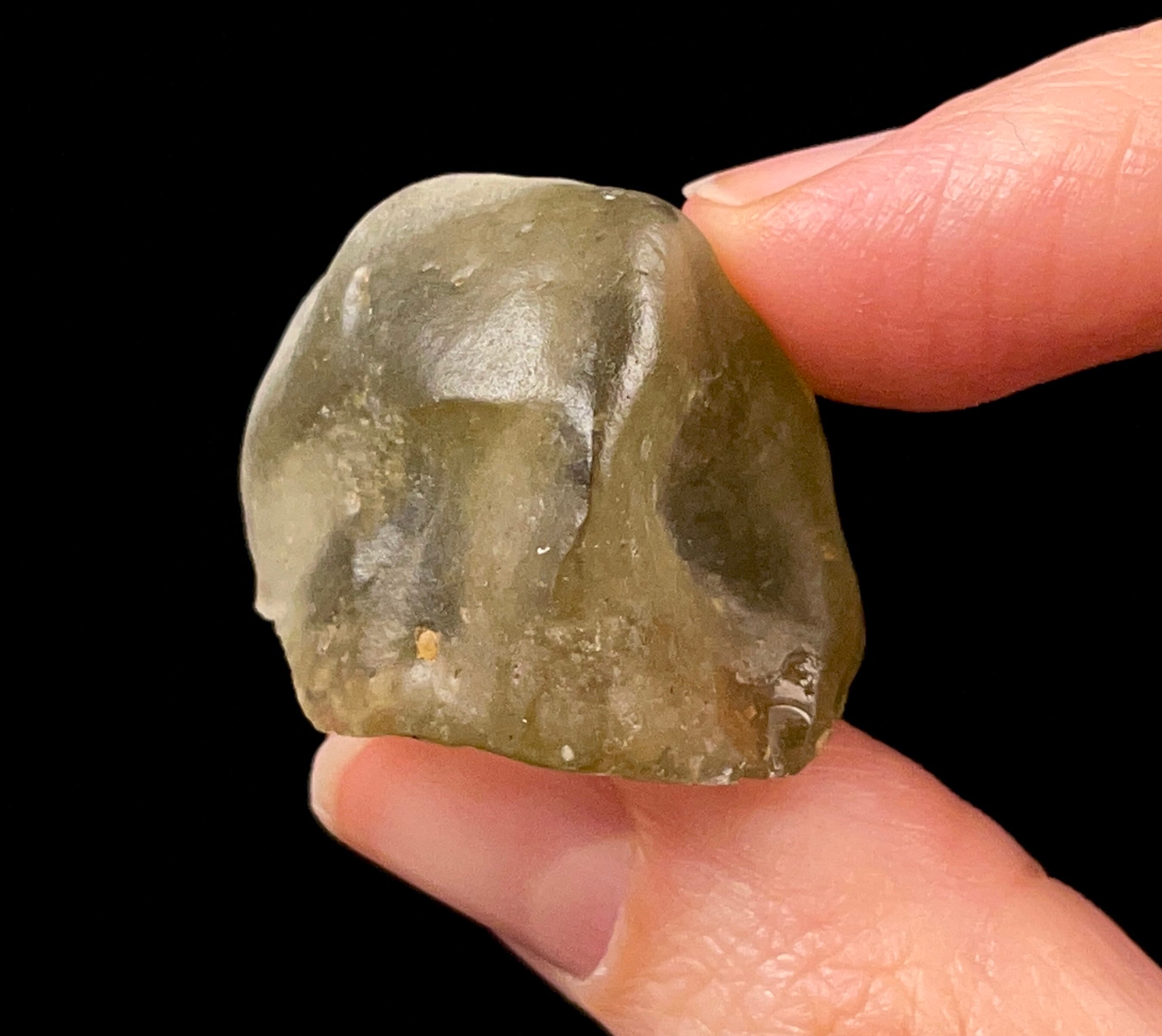 Libyan Desert Glass Raw Crystal - Rare Green Natural Mineral Specimen for Collectors, Unique Gift & Home Decor | Healing Crystal, Meditation & Spiritual Use