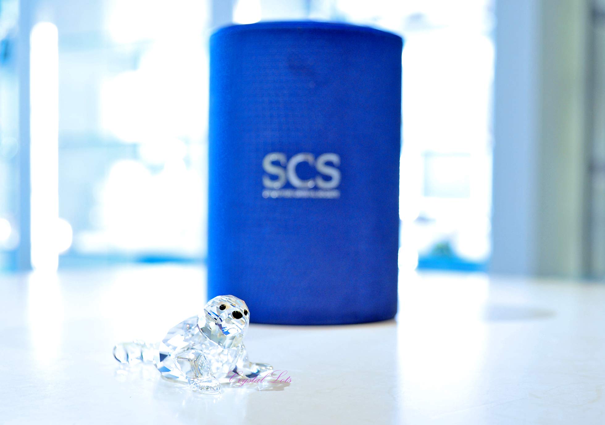 Swarovski Crystal Baby Seal Figurine - Limited Edition 2012 Collectible | Perfect for Gifts, Home Decor, and Crystal Collections