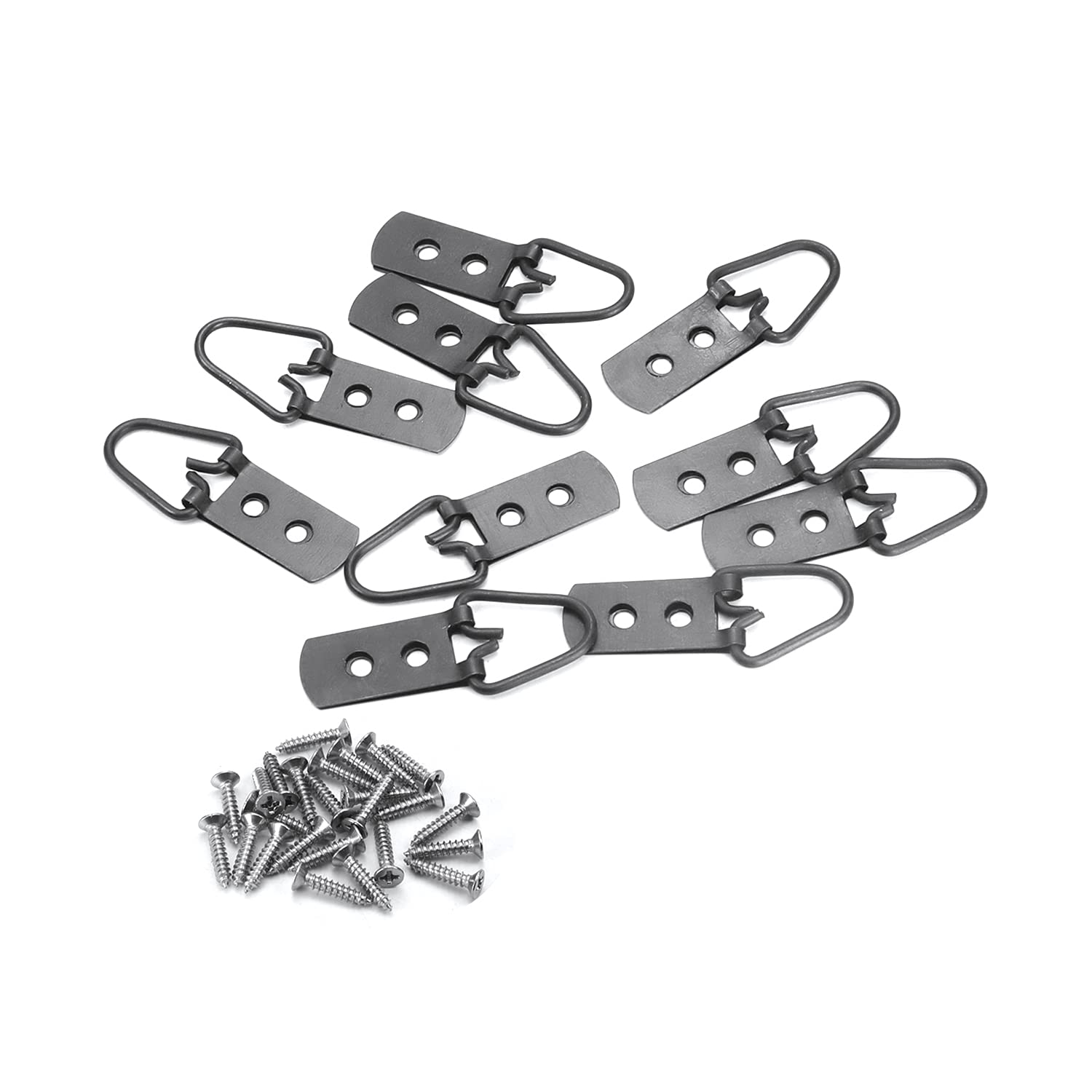 MroMax 50PCS Black Ring Frame Buckles 1.65
