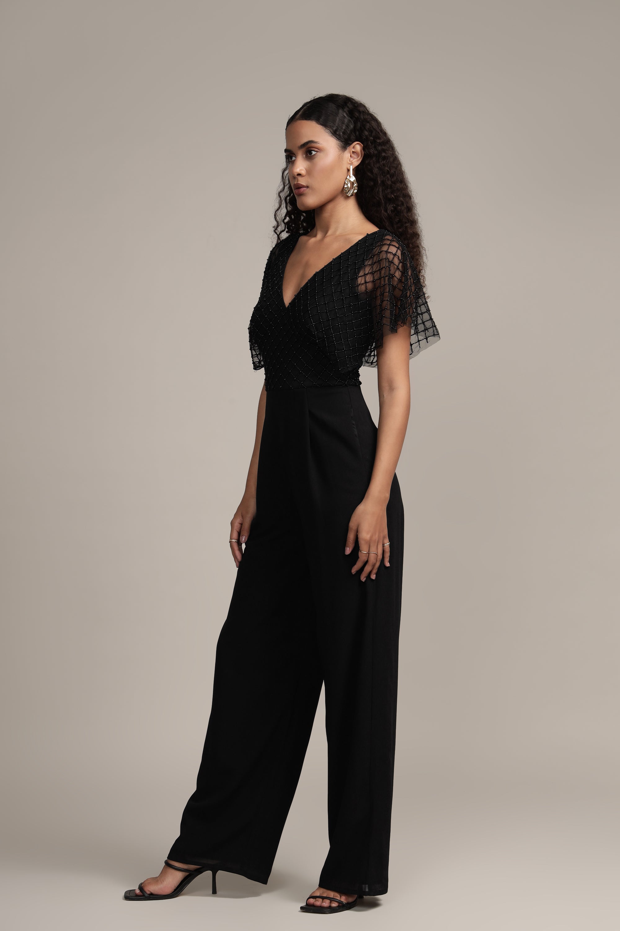 Laura Black Jumpsuit for Women - Stylish and Comfortable One-Piece Outfit for Casual Wear, Office, and Evening Events