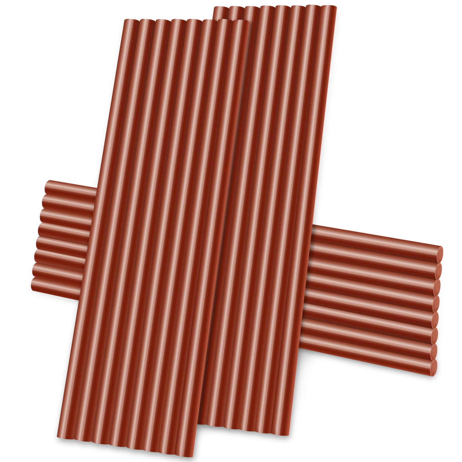 Manarty Brown Hot Glue Sticks - 24PCS Mini Size 0.27