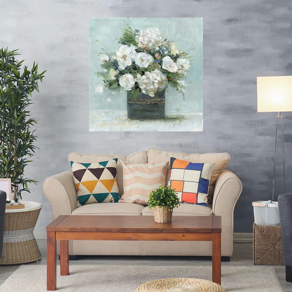 Mi Amore Fine Art Canvas Wall Decor by Sally Swatland - 37x37 Inch Ready-to-Hang Painting for Living Room, Bedroom, Bathroom, Kitchen, Office, Bar & Dining Room - Perfect for Home Decor, Housewarming Gifts & Interior Design
