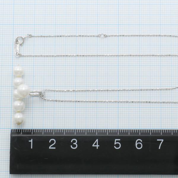 10K White Gold Pearl and Zirconia Pendant Necklace for Women - Elegant Jewelry Gift for Anniversary, Wedding, Party & Special Occasions