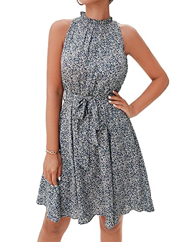 Floral Print Blue